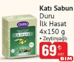 DURU İLK HASAT KATI SABUN 4X150 G DURU İLK HASAT KATI SABUN 4X150 G